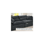 Hobestluk 104" Sectional Sofa Couches 3 Seater Modular Sofa, Boneless Couch, Cloud Couch with Removable Cushion, Modular Sectional Couches for Living Room