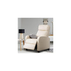 Faux Leather Push Back Theater Recliner Sofa Waterproof Leisure Lazy Single for Living Room Bedroom