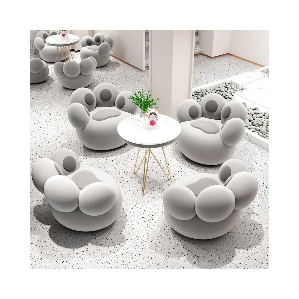 Generic Modern Nordic-Style Lounge Chair – Elegant, Comfortable Living Room Furniture Grey/Pink, 37.79*28.34*29.92in